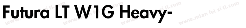 Futura LT W1G Heavy字体转换